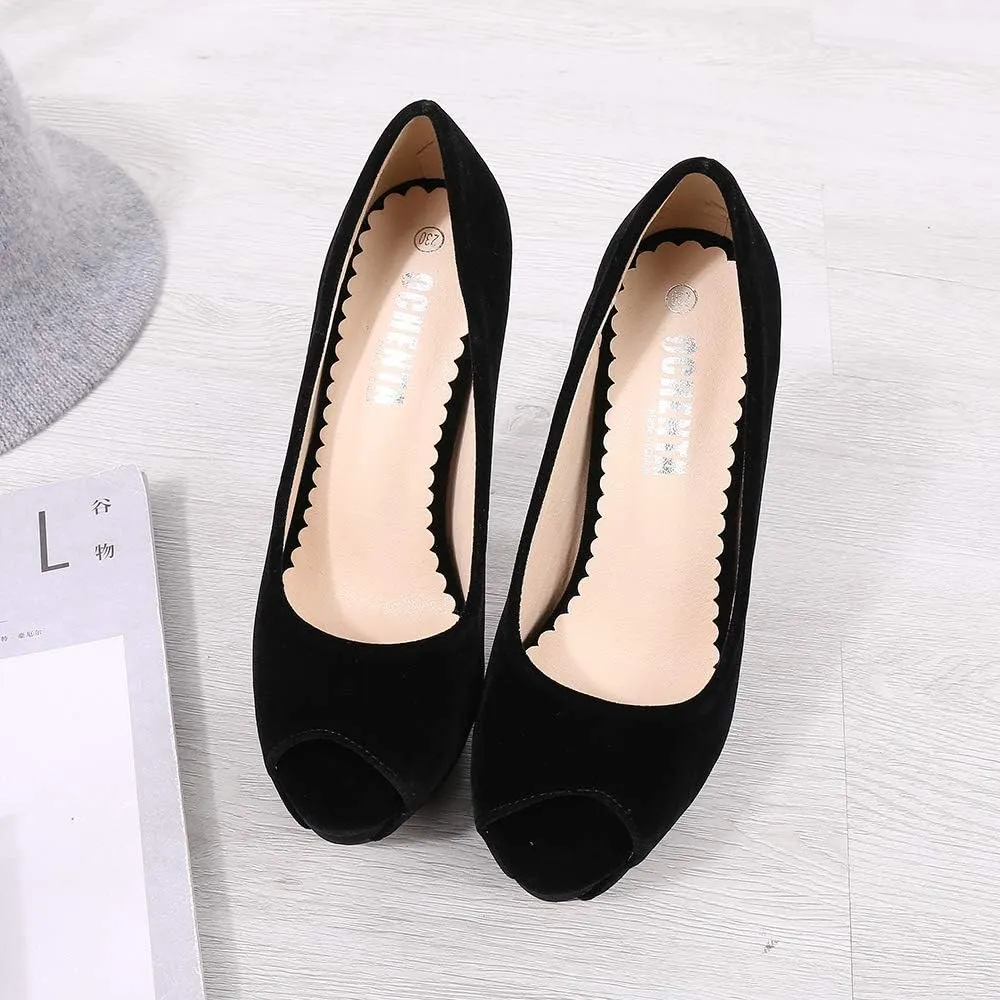 OCHENTA Women's Peep Toe Prom Heels Platform High Heels Sexy Dress Pumps