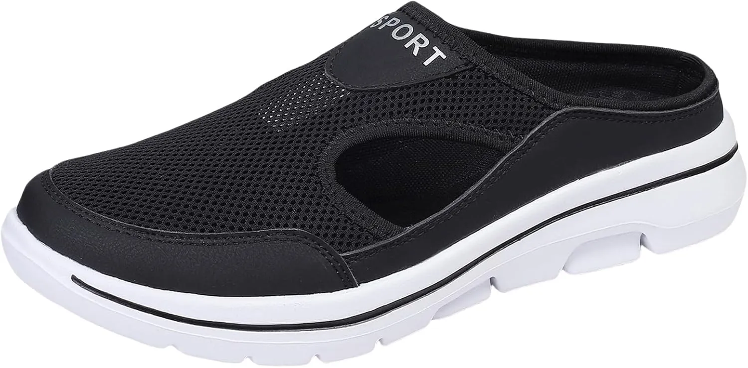 Orthopedic Shoes for Women Wide Width Summer Mesh Breathable Arch Support Wedge Platform Slippers Non-Slip Sports Sandals