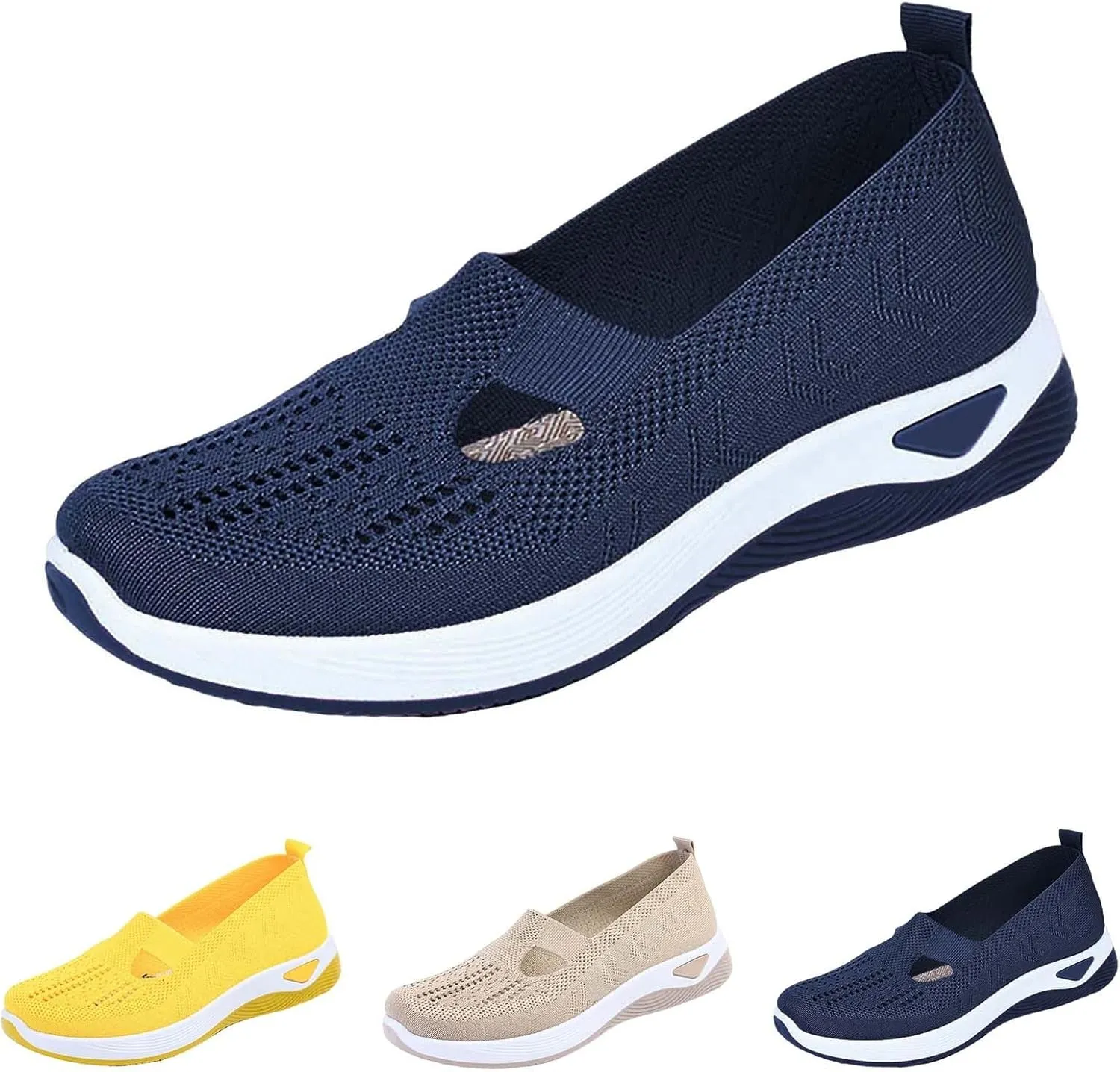 Orthopedic Shoes for Women Woven Orthopedic Womens Running Shoes Comfortable Men Casual Shoes High Top Sneakers Slip On Tennis Shoe Loafers Casual Slip On