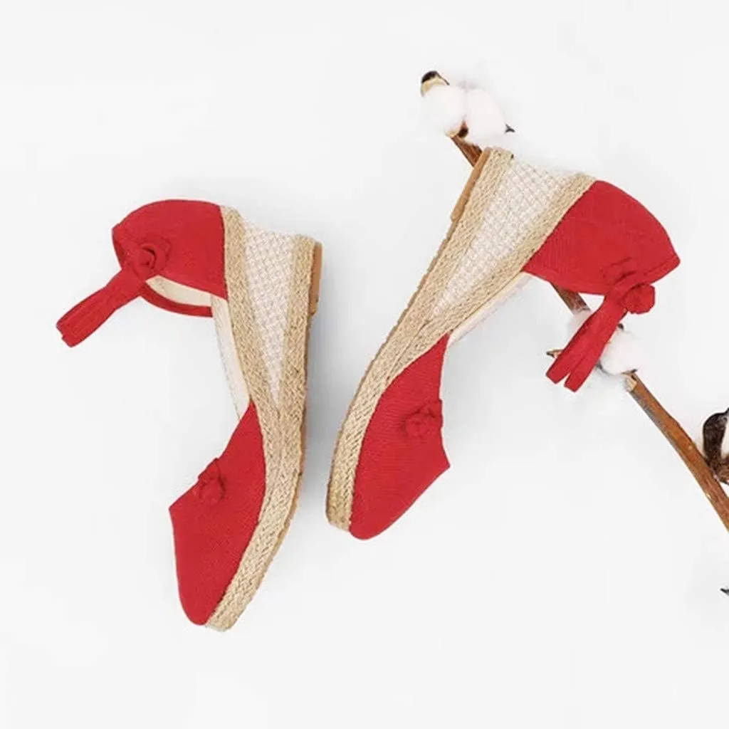 Platform Sandals Summer Low Wedges Womens Comfortable Open Toe Sandal Walking Sandals Women Comfort Arch Support