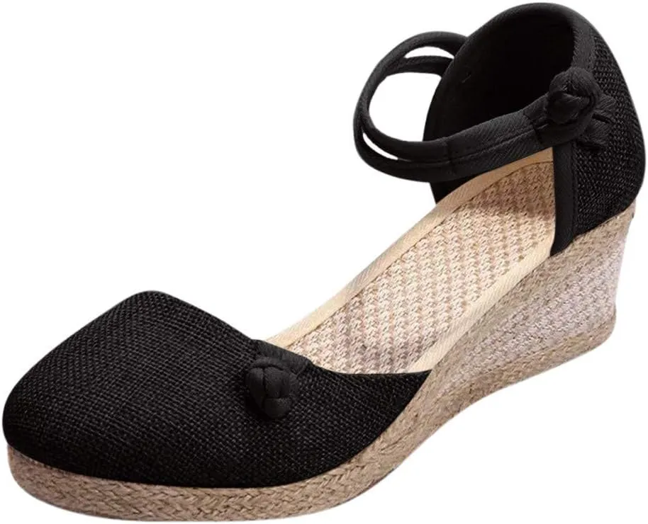 Platform Sandals Summer Low Wedges Womens Comfortable Open Toe Sandal Walking Sandals Women Comfort Arch Support