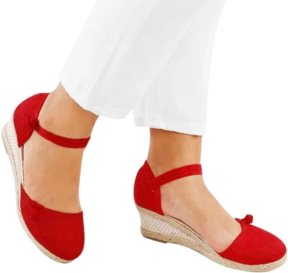 Platform Sandals Summer Low Wedges Womens Comfortable Open Toe Sandal Walking Sandals Women Comfort Arch Support