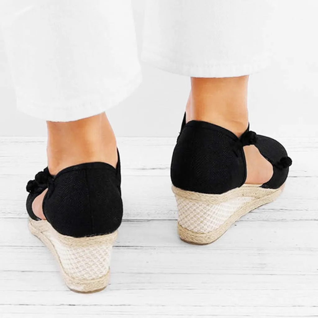 Platform Sandals Summer Low Wedges Womens Comfortable Open Toe Sandal Walking Sandals Women Comfort Arch Support