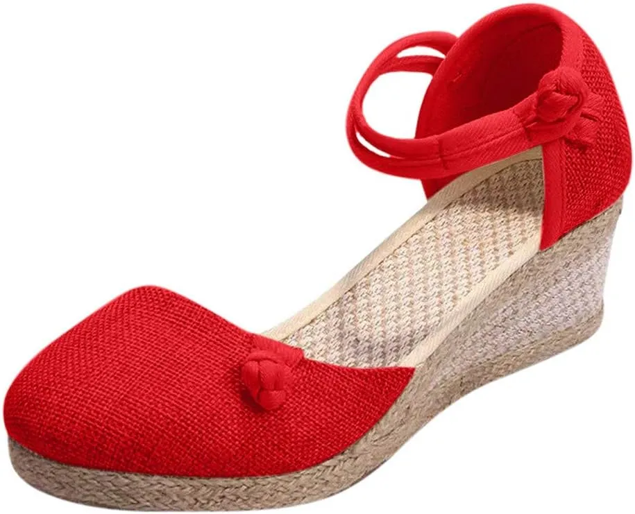 Platform Sandals Summer Low Wedges Womens Comfortable Open Toe Sandal Walking Sandals Women Comfort Arch Support