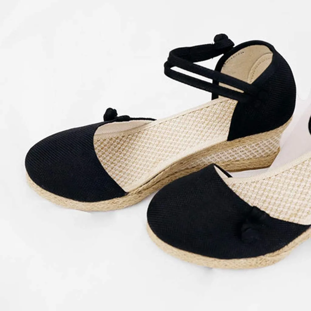Platform Sandals Summer Low Wedges Womens Comfortable Open Toe Sandal Walking Sandals Women Comfort Arch Support