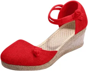 Platform Sandals Summer Low Wedges Womens Comfortable Open Toe Sandal Walking Sandals Women Comfort Arch Support