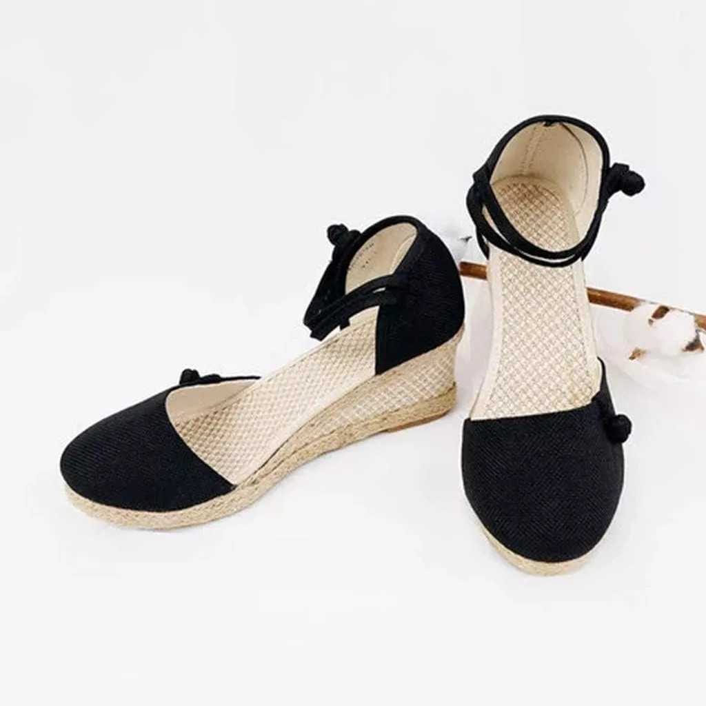 Platform Sandals Summer Low Wedges Womens Comfortable Open Toe Sandal Walking Sandals Women Comfort Arch Support