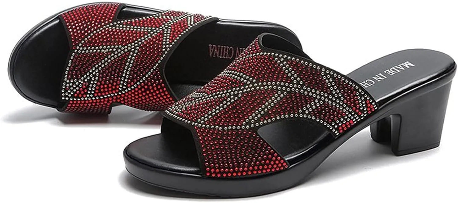 Sandal Heel for Women Strappy Heels Dressy Womens Chunky Block Daily Wear Slingback Heel Comfortable Walking