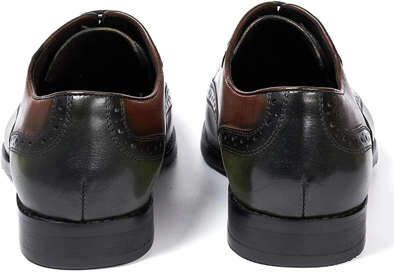 Santimon Mens Oxfords Formal Dress Suit Shoes Genunie Leather Wingtip Brogues Modern Derby Fashion Prom Wedding Business Casual Comfortable Tuxedo Shoes for Men