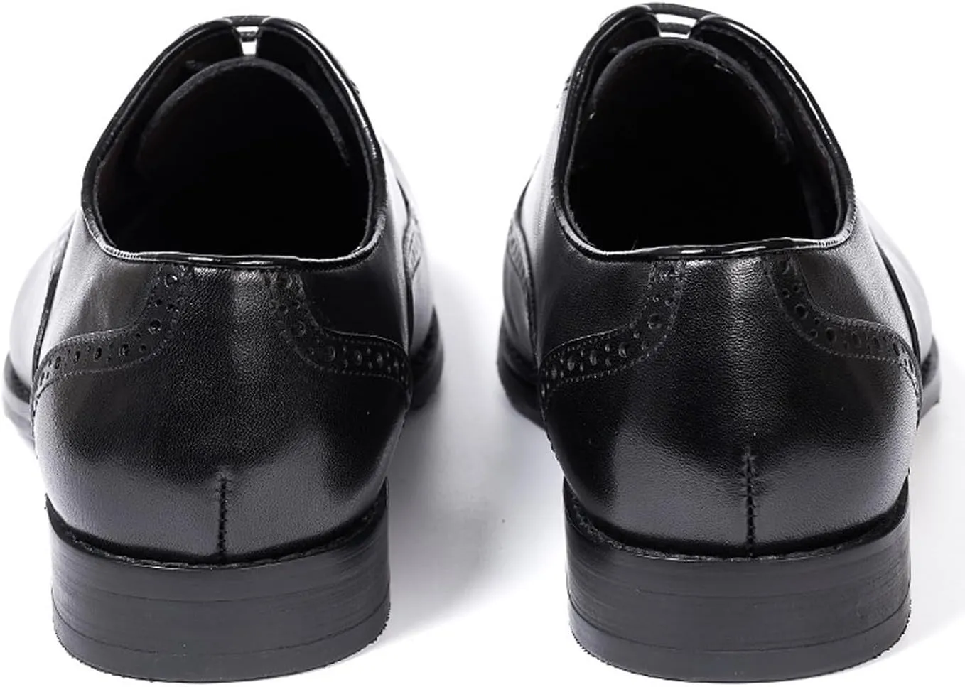 Santimon Men's Oxfords Formal Dress Suit Shoes Mens Genunie Leather Wingtip Brogues Modern Derby Fashion Prom Wedding Business Causal Comfortable Tuxedo Shoes for Men