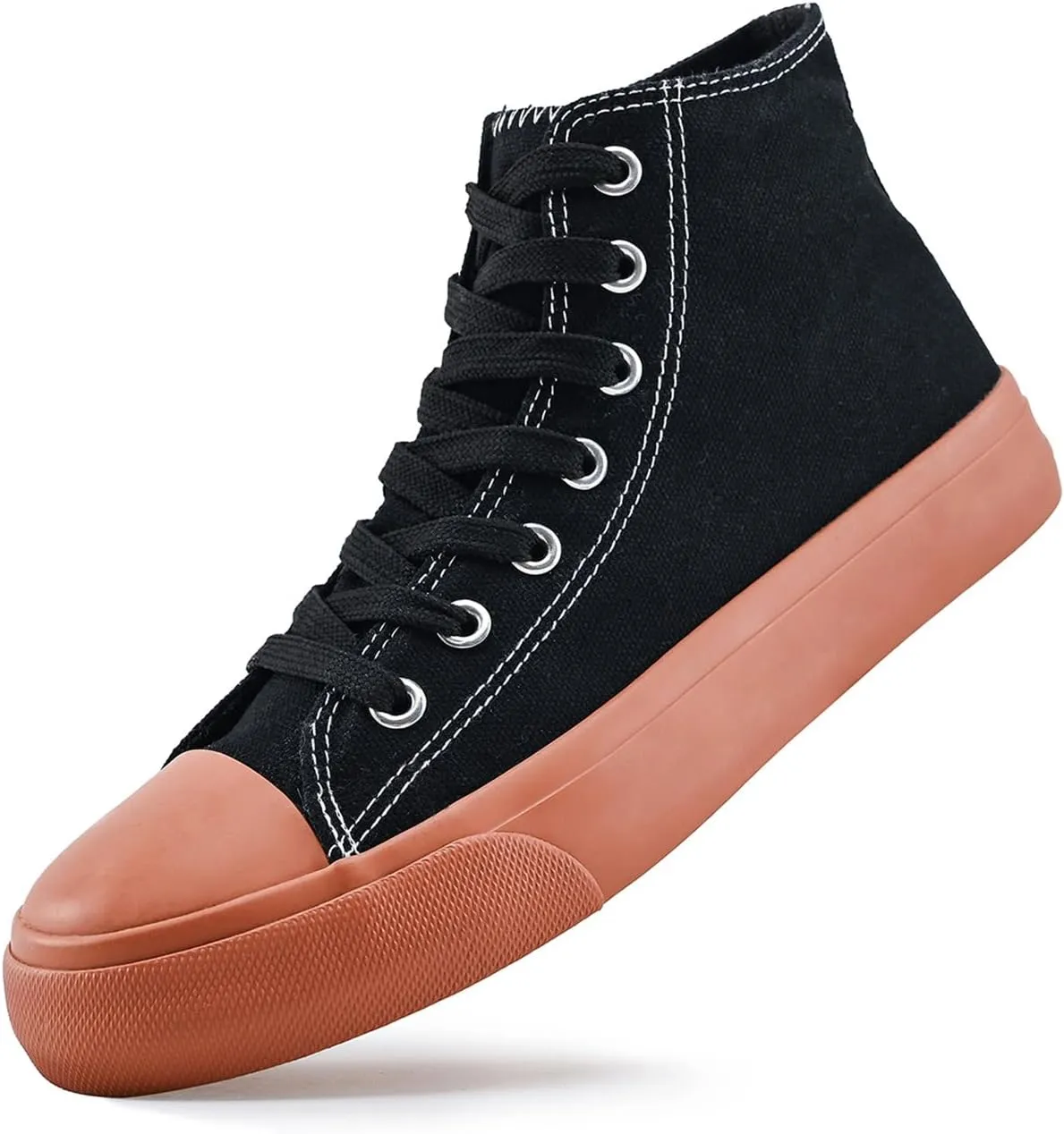 sharllen Men's High Top Canvas Sneakers Classic Casual Lace Up Canvas Shoes Comfortable Fashion Walking Shoes for Men