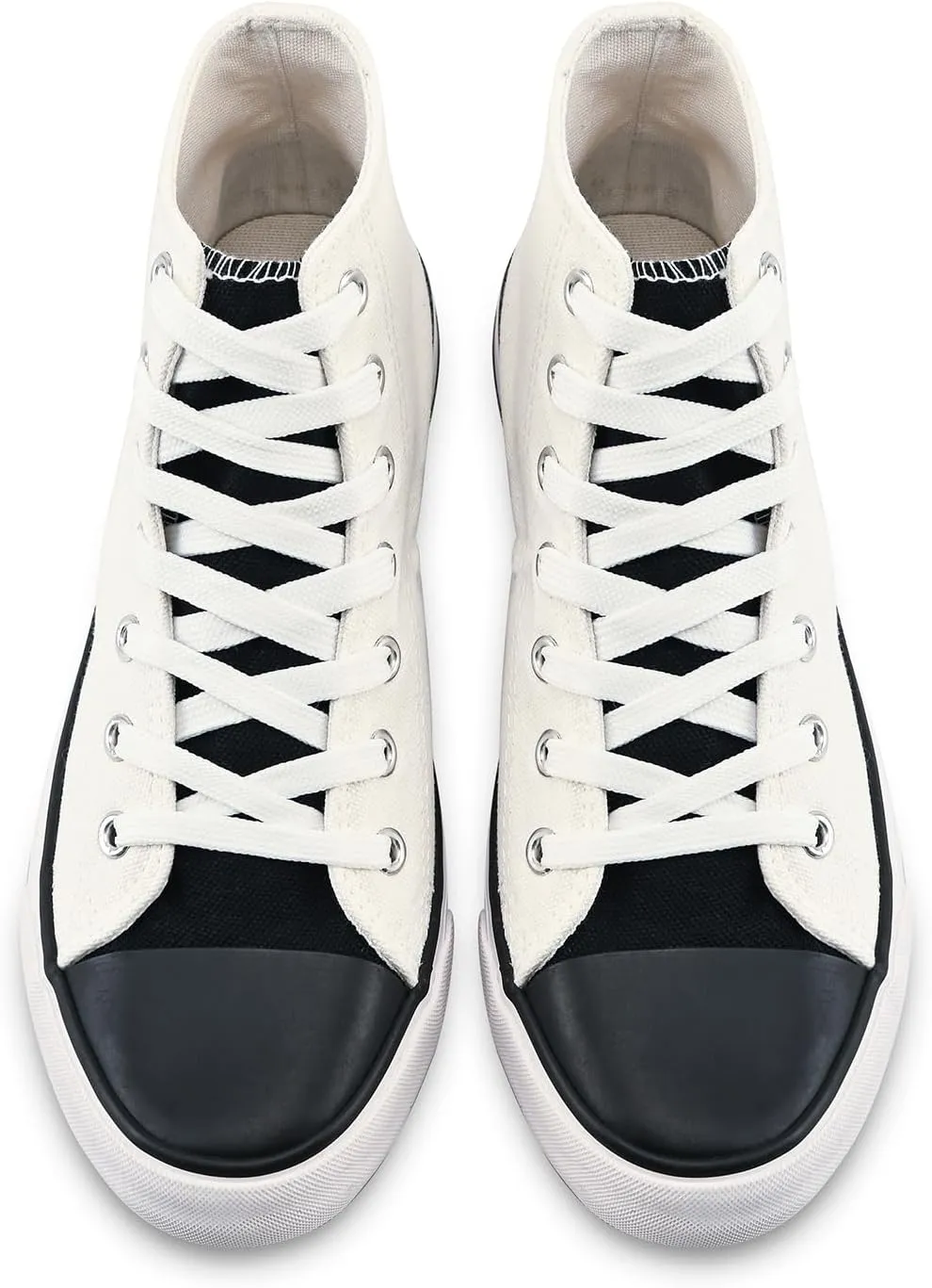 sharllen Men's High Top Canvas Sneakers Classic Casual Lace Up Canvas Shoes Comfortable Fashion Walking Shoes for Men