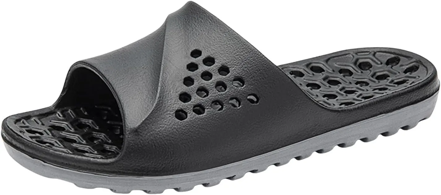 Shower Sandals Shower Shoes Quick Drying Sandals Indoor and Outdoor Massage Pool Slides with Arch Support