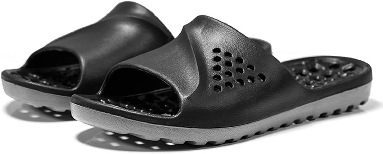 Shower Sandals Shower Shoes Quick Drying Sandals Indoor and Outdoor Massage Pool Slides with Arch Support