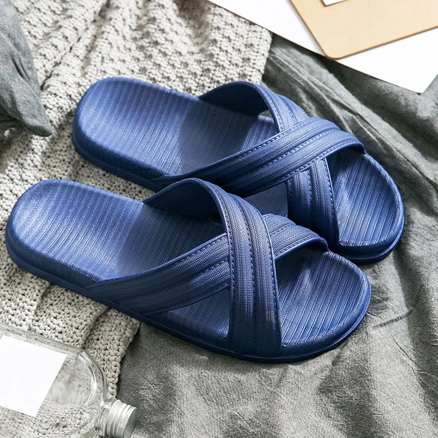 Shower Sandals Shower Shoes with Drainage Holes Non Slip Summer Bathroom Indoor House Slippers with Drain Holes