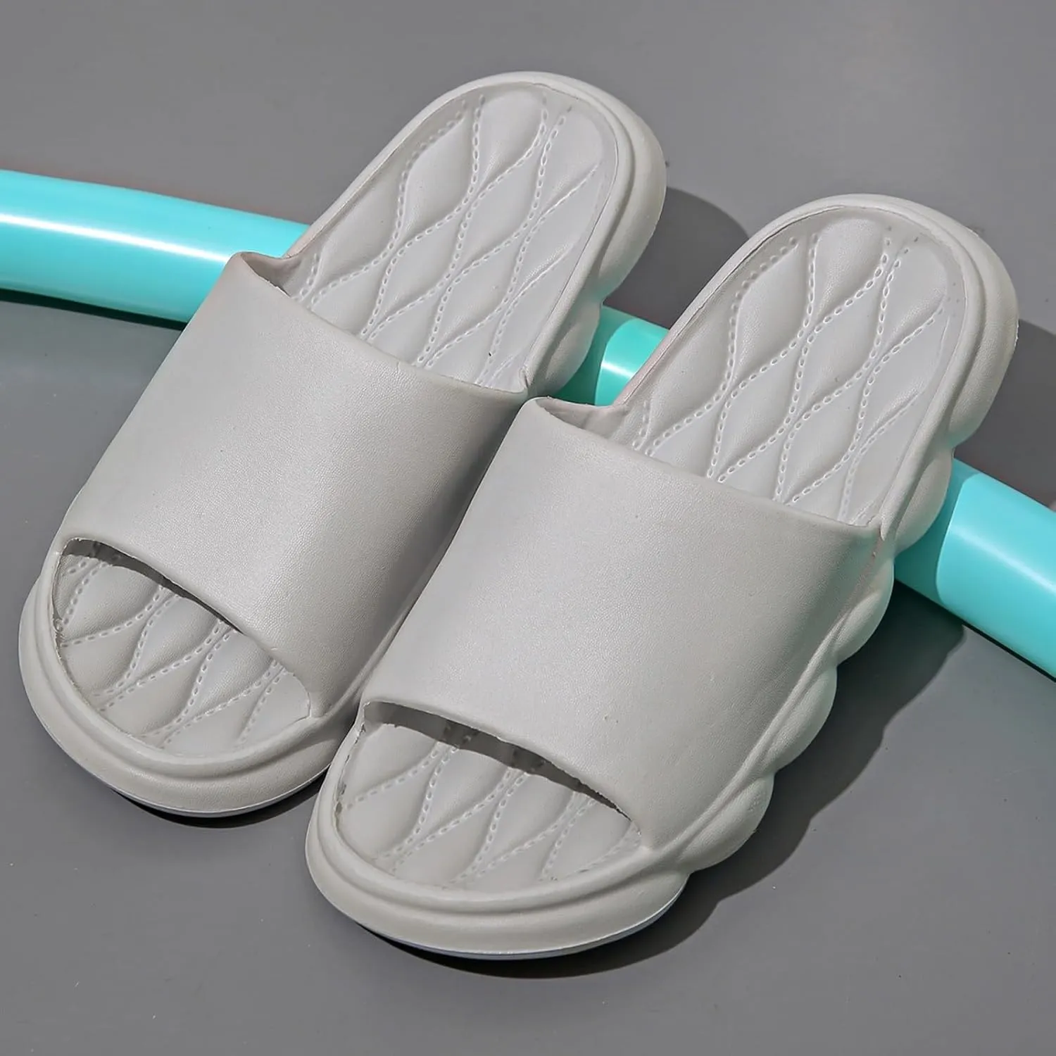 Shower Slide Sandal for Women Non Slip Pool Beach Bathroom Travel Slippers Non Slip Pool Slides Womens Slides
