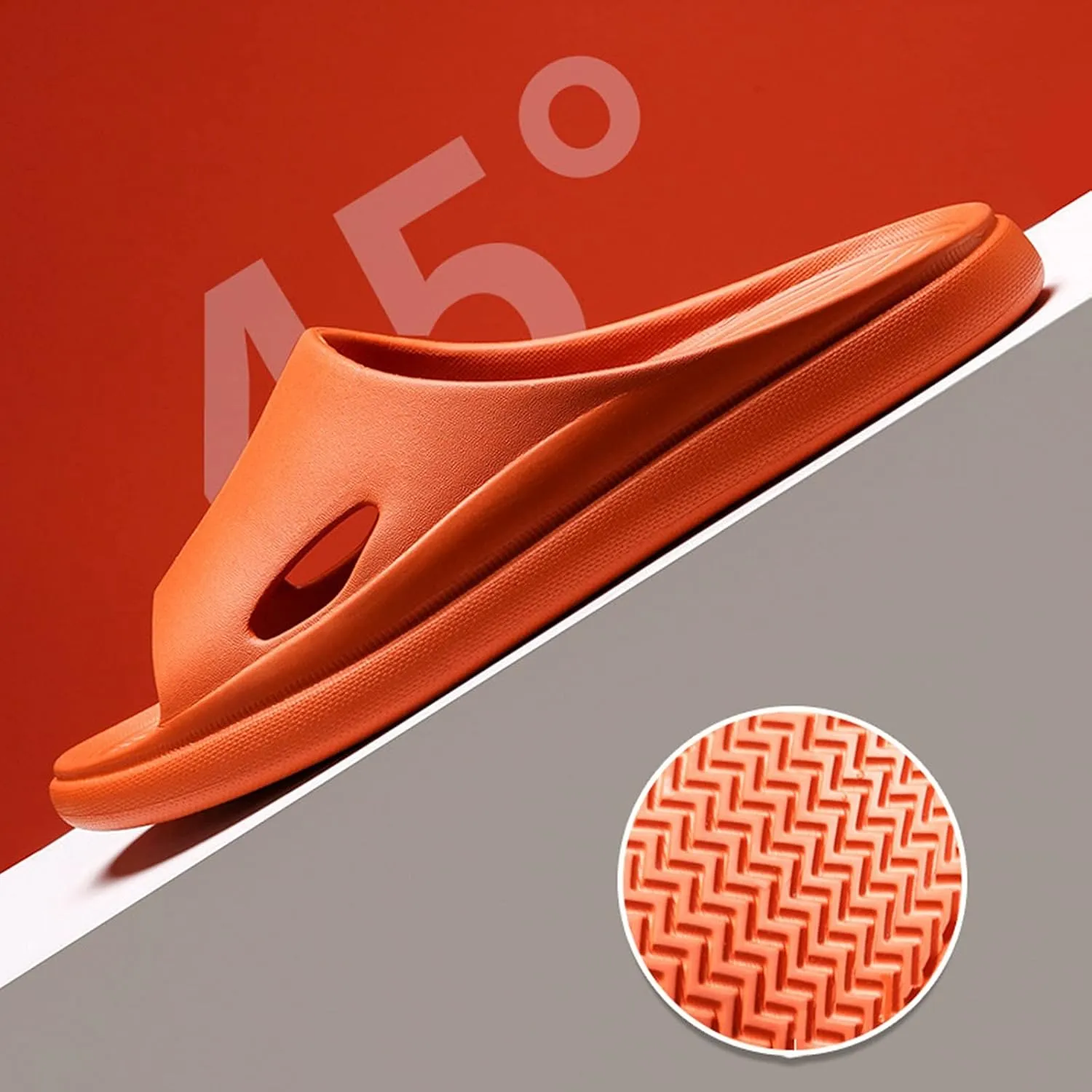 Slippers for Women and Men Non Slip Quick Drying Shower Slides Bathroom Sandals Men's Memory Foam Slippers Fleece