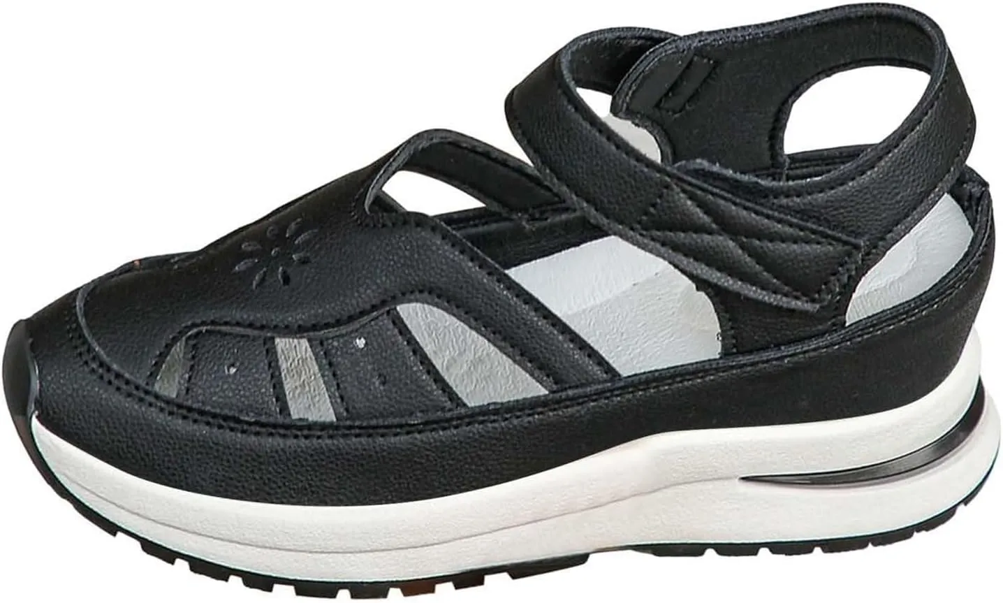 Sports Sandals for Women 2025 Breathable Hollow Out Wedge Shoes Closed Toe Comfortable Sneakers Casual Adjustable Strap Walking Shoes