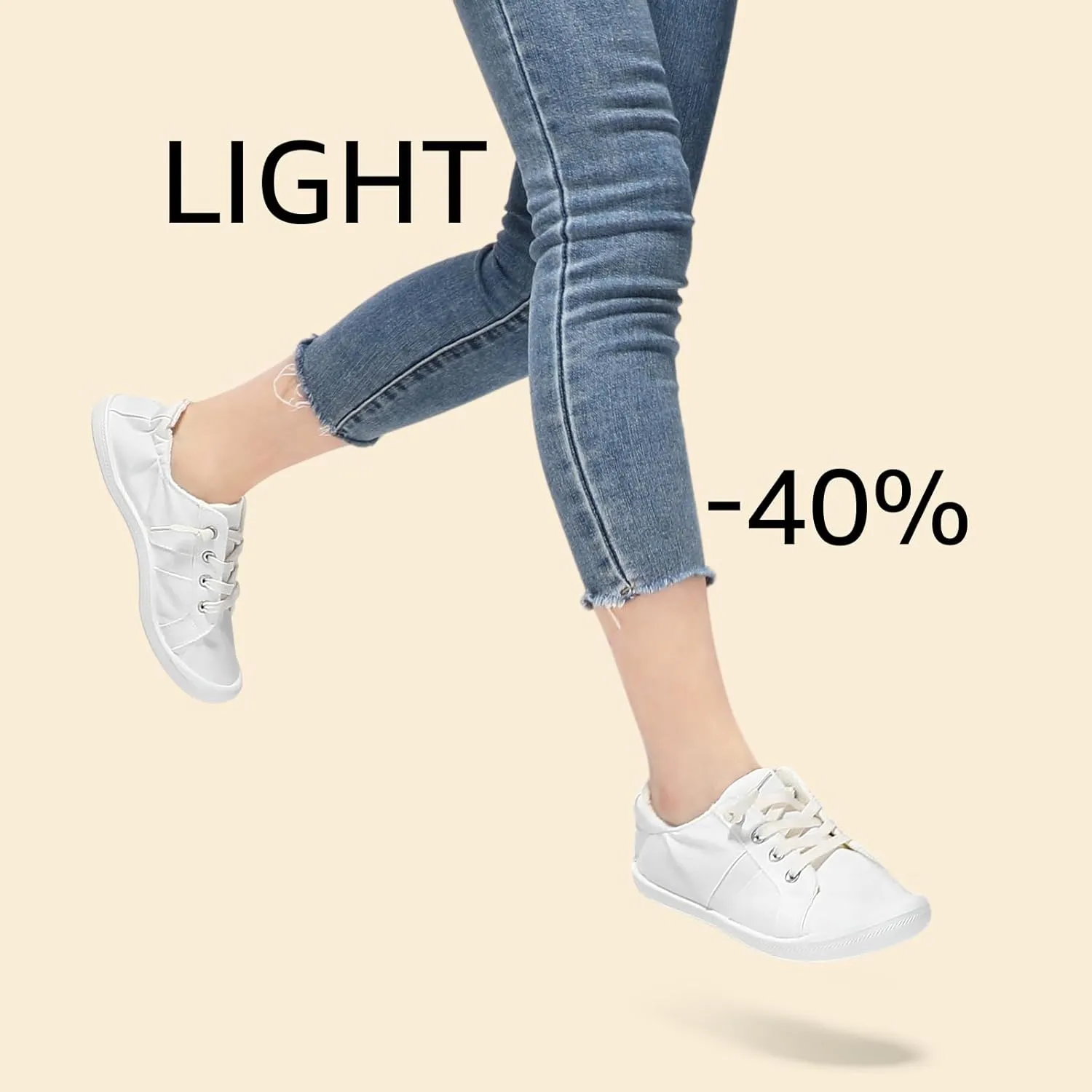 STQ Women Slip On Sneakers, Low Top Casual Canvas Shoes