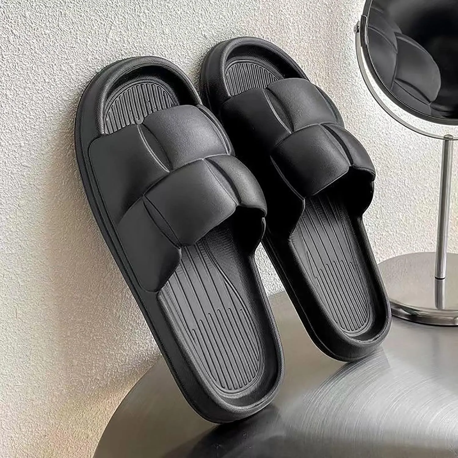 Summer Slides Sandals for Women House Slides Slim Sandals Shower Slide Sandal for Women