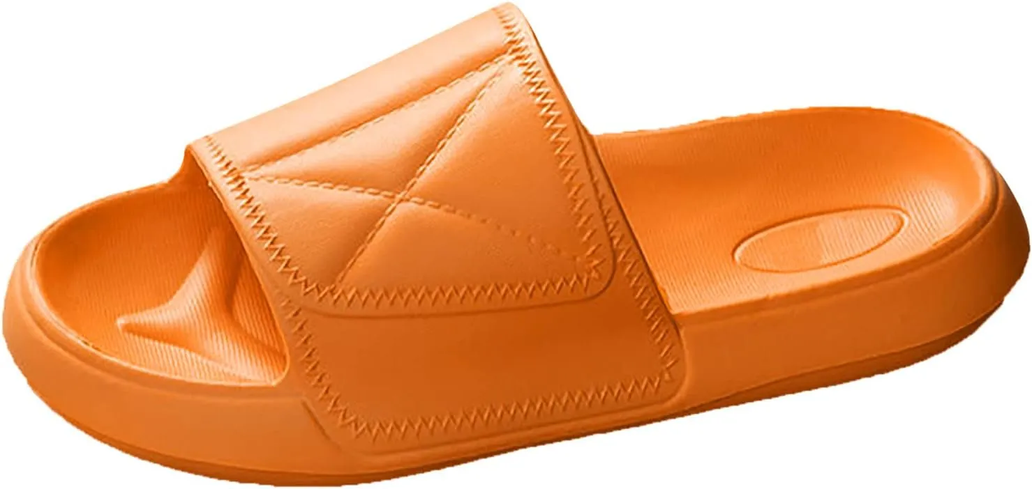 Summer Slides Sandals for Women Non Slip Quick Drying Shower Slides Pillow Slippers Pillow Slippers for Women