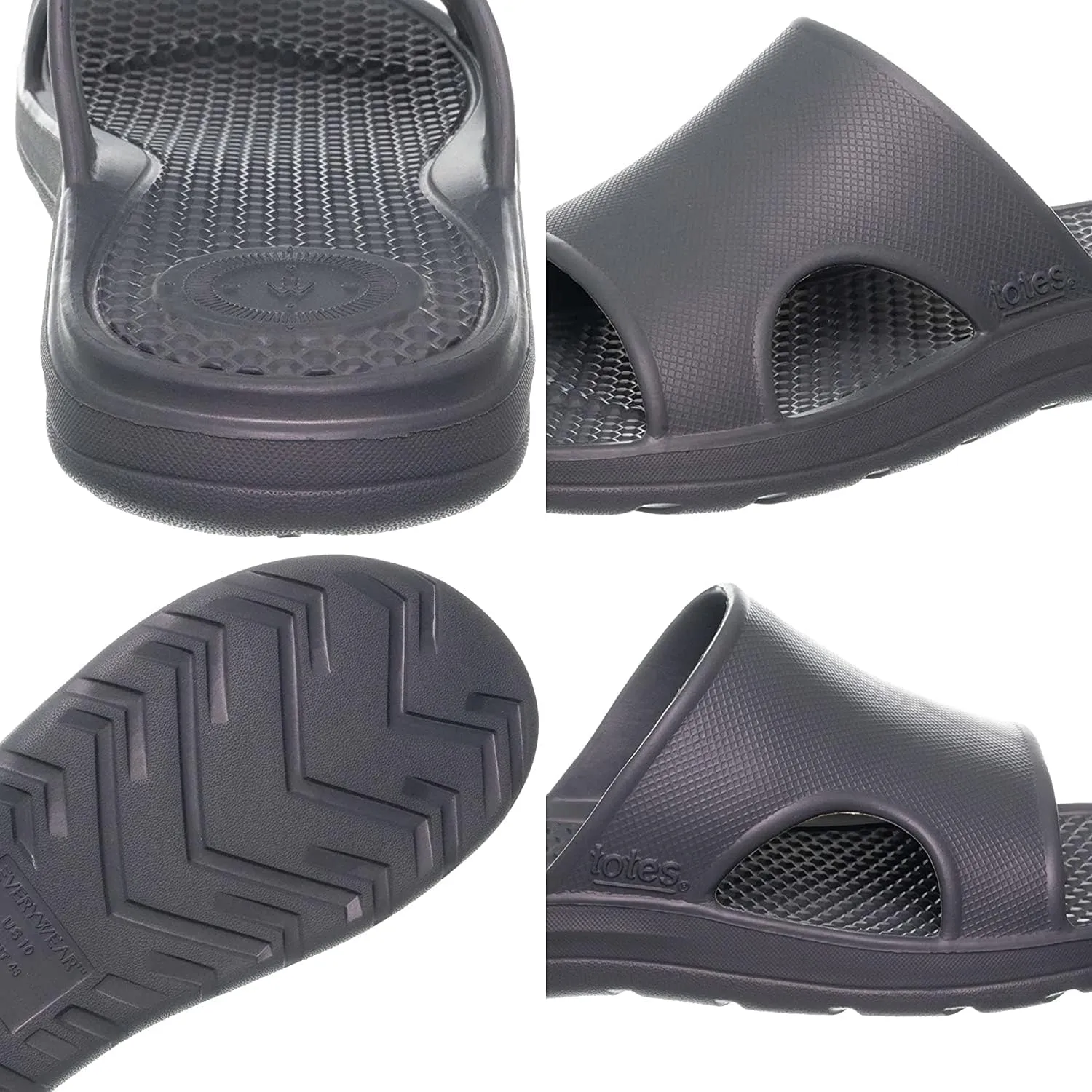 totes Men's Everywear Slide Sandal