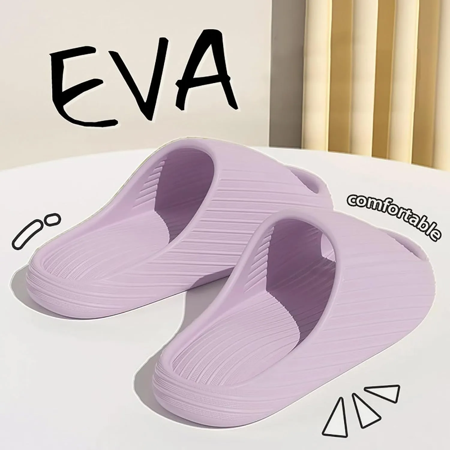 Women for Summer Pillow Slippers for Women and Men Summer Shower Slides Non Slip Quick Drying Comfortable Slippers