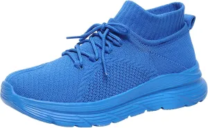 Women Walking Shoes Sock Sneakers Slip-On Breath Tennis Shoes Womens Mesh Breathable Ladies Shoes Casual Walking Sneakers Brown Tennis Shoe Loafers Dress Shoe