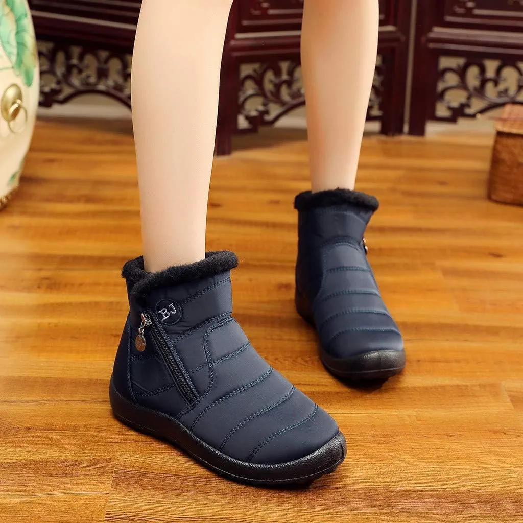 Women Winter Boots Waterproof Short Snow Boots Ladies Womens Snow Boots Winter Fur Lined Ankle Boot Snow Boot for Women Short Platform Boots Men Mens Snow Booties