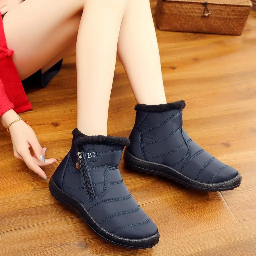 Women Winter Boots Waterproof Short Snow Boots Ladies Womens Snow Boots Winter Fur Lined Ankle Boot Snow Boot for Women Short Platform Boots Men Mens Snow Booties
