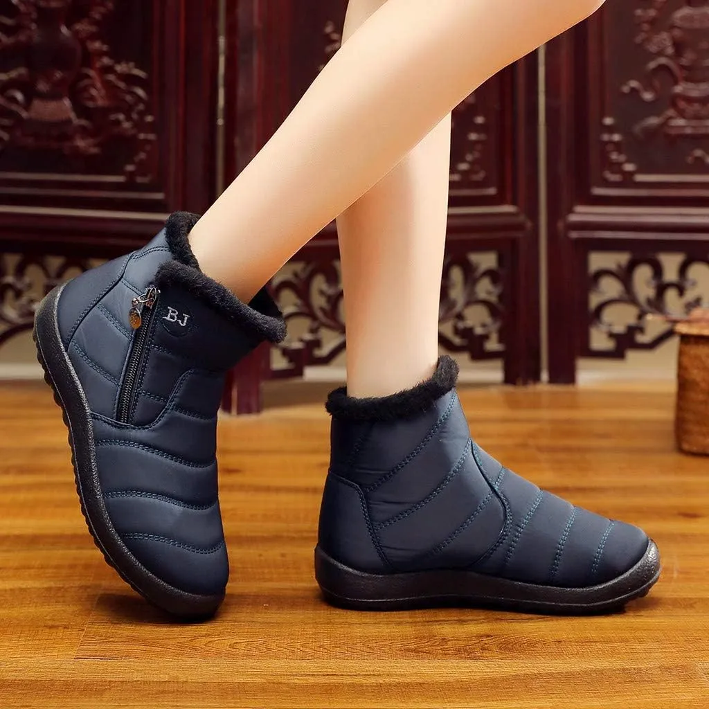 Women Winter Boots Waterproof Short Snow Boots Ladies Womens Snow Boots Winter Fur Lined Ankle Boot Snow Boot for Women Short Platform Boots Men Mens Snow Booties