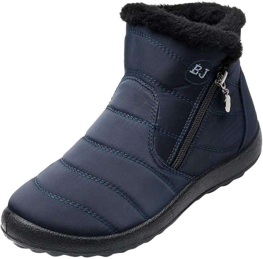 Women Winter Boots Waterproof Short Snow Boots Ladies Womens Snow Boots Winter Fur Lined Ankle Boot Snow Boot for Women Short Platform Boots Men Mens Snow Booties