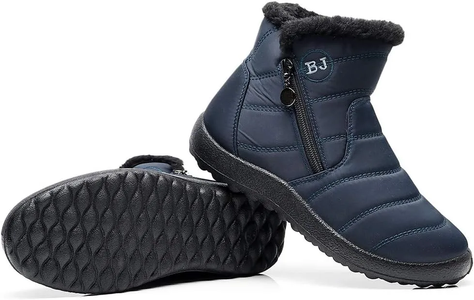 Women Winter Boots Waterproof Short Snow Boots Ladies Womens Snow Boots Winter Fur Lined Ankle Boot Snow Boot for Women Short Platform Boots Men Mens Snow Booties