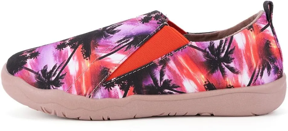 Women's Art Painted Canvas Loafers Slip On Sneaker with Orthopedic Arch Support Lightweight Travel Shoes Comfort Soft Casual Walking Shoes