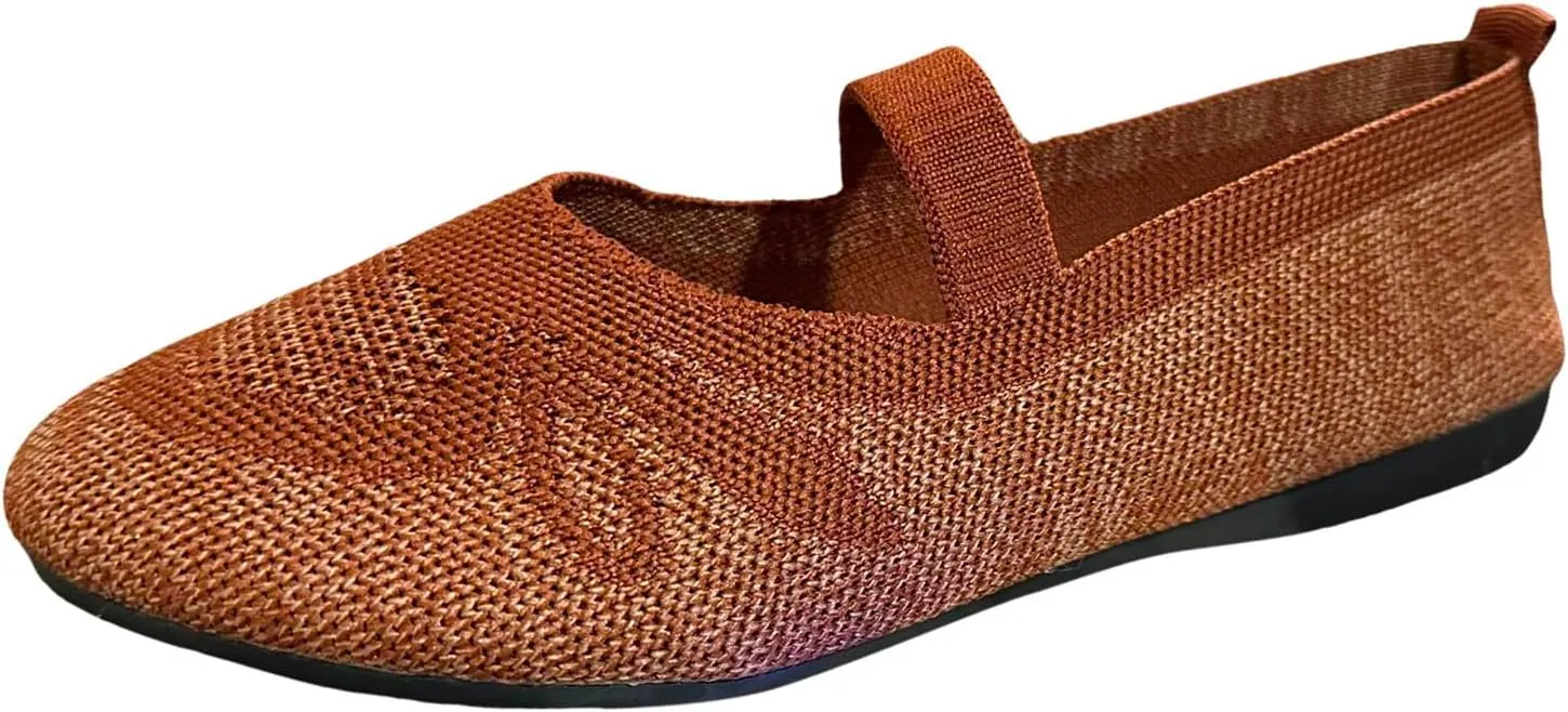 Women's Casual Slip On Shoes Breathable Comfortable Flat Loafers for Everyday Wear Lightweight Support Shoes Summer