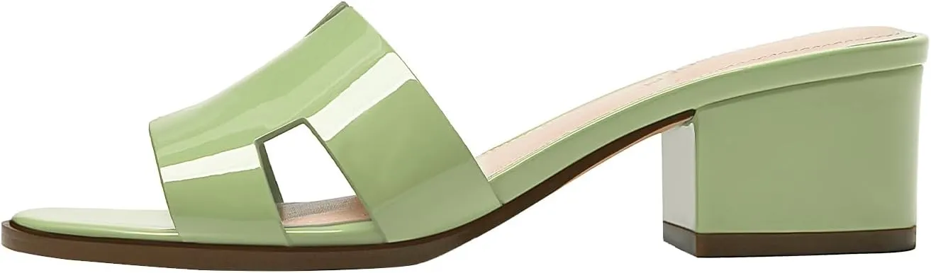 Women's Chunky Open Toe Low Block Heels Kitten Dressy Heels for Women Low Heel Sandals for Women Summer Comfy Heels