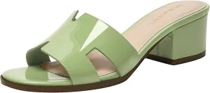 Women's Chunky Open Toe Low Block Heels Kitten Dressy Heels for Women Low Heel Sandals for Women Summer Comfy Heels