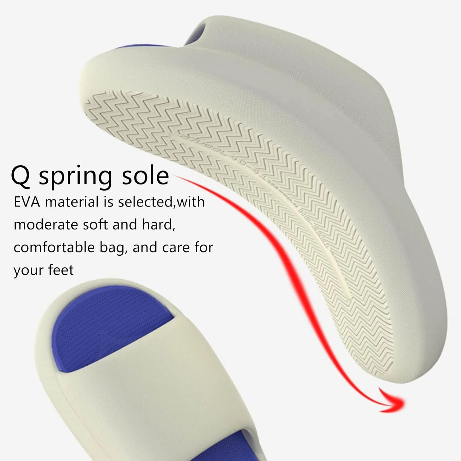 Women's Cloud Slides Quick Drying Non Slip Slippers Arch Support Sandals Women's Summer Fashion Slides Sandal