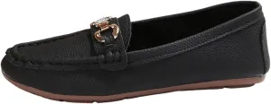 Women's Comfortable Lightweight Leather Loafers Walking Shoes Cute Business Casual Formal Work Flat Shoes