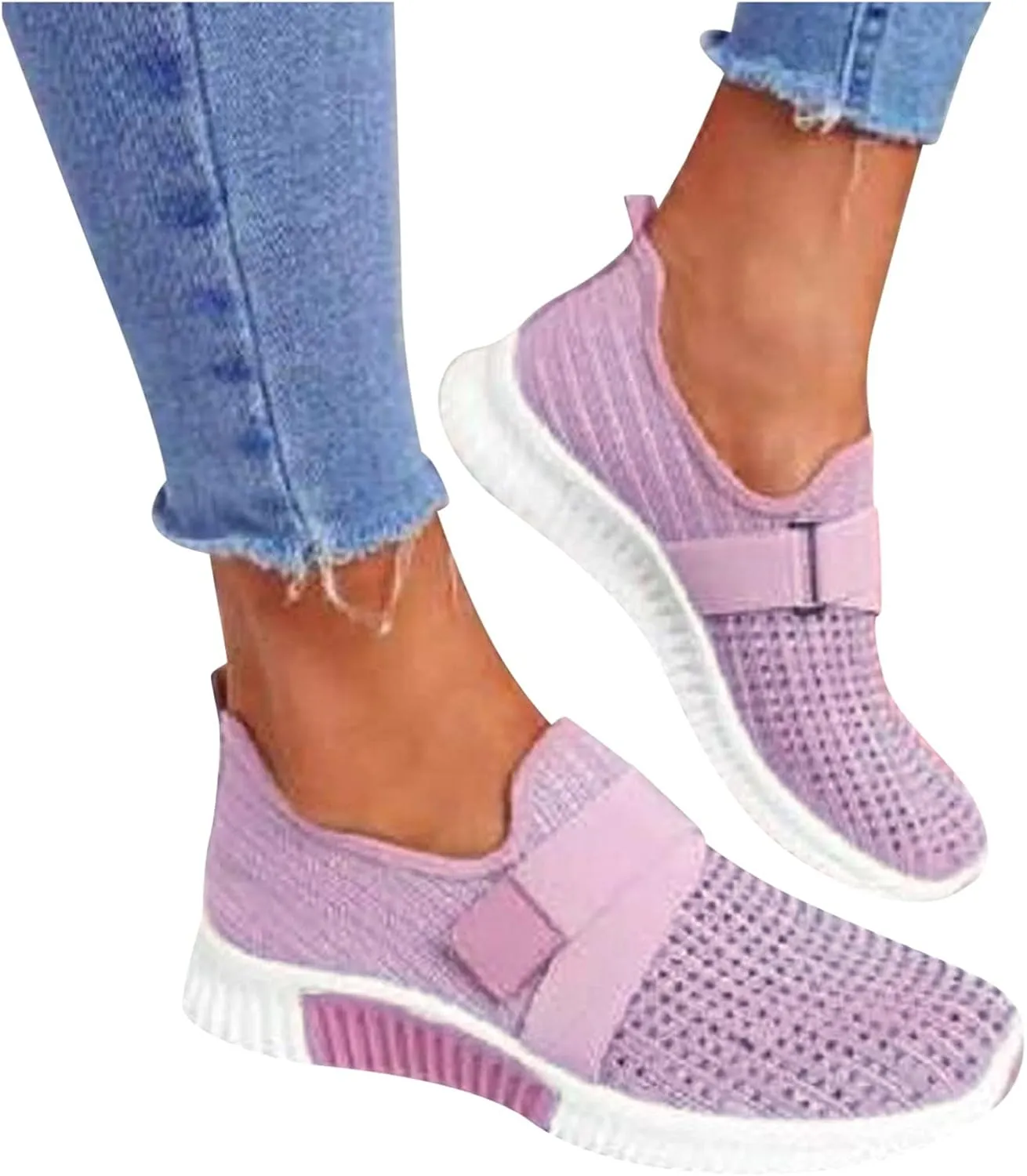 Women's Fashion Sneaker Non Slip Lace Up Comfort Women's Work or Walking Sneakers Casual Shoes for Women Trendy Comfort Loafers for Women White Sneakers Men