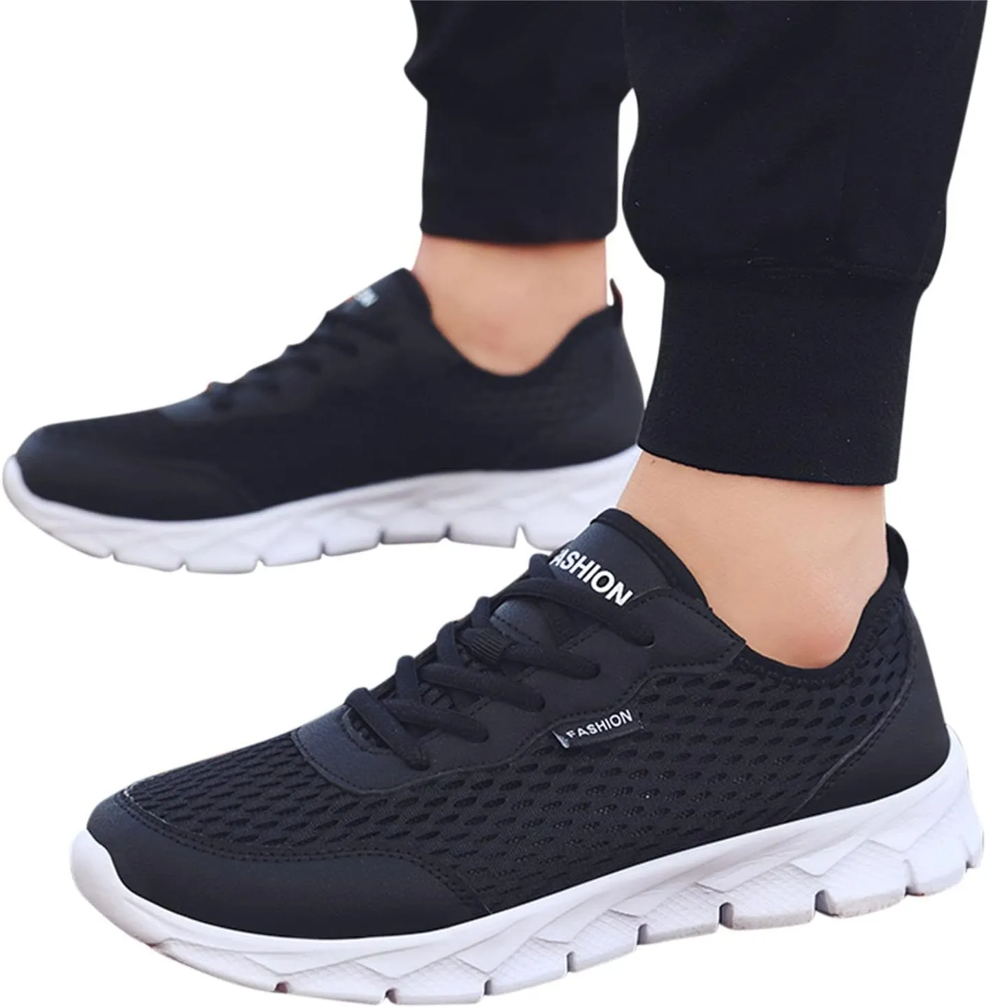 Women's Fashion Sneaker Non Slip Lace Up Comfort Women's Work or Walking Sneakers Casual Shoes for Women Trendy Comfort Loafers for Women White Sneakers Men