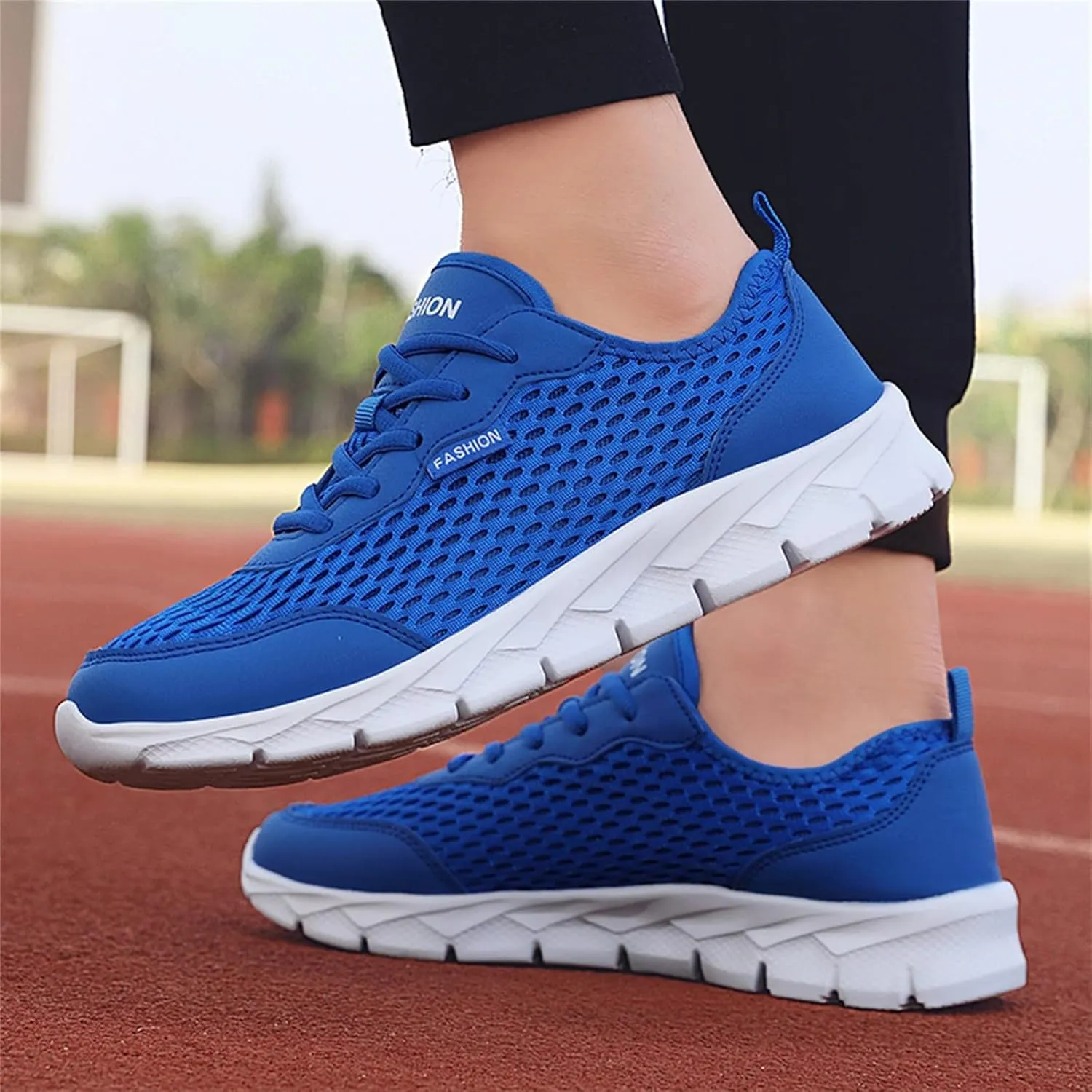 Women's Fashion Sneaker Non Slip Lace Up Comfort Women's Work or Walking Sneakers Casual Shoes for Women Trendy Comfort Loafers for Women White Sneakers Men