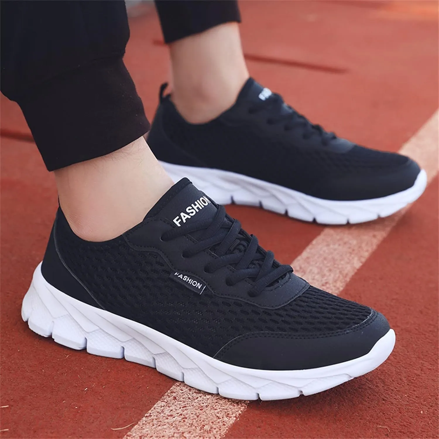 Women's Fashion Sneaker Non Slip Lace Up Comfort Women's Work or Walking Sneakers Casual Shoes for Women Trendy Comfort Loafers for Women White Sneakers Men