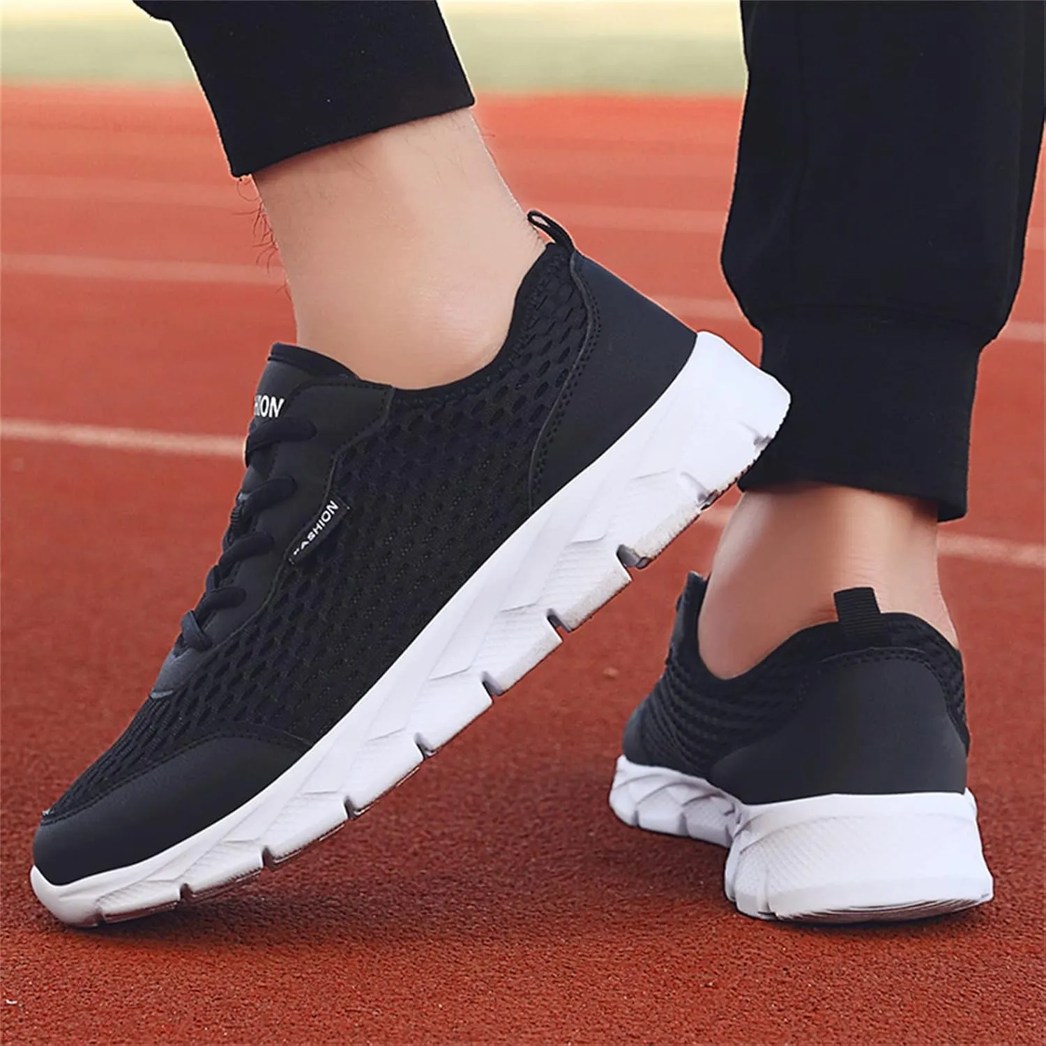 Women's Fashion Sneaker Non Slip Lace Up Comfort Women's Work or Walking Sneakers Casual Shoes for Women Trendy Comfort Loafers for Women White Sneakers Men