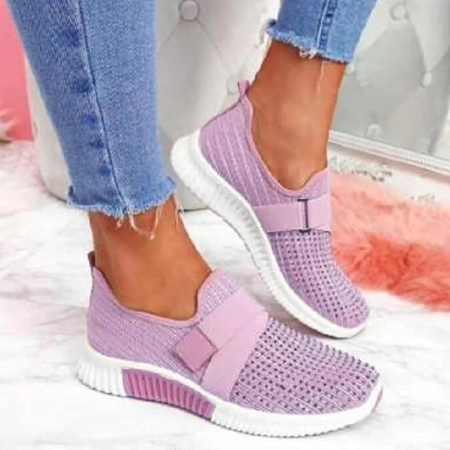 Women's Fashion Sneaker Non Slip Lace Up Comfort Women's Work or Walking Sneakers Casual Shoes for Women Trendy Comfort Loafers for Women White Sneakers Men