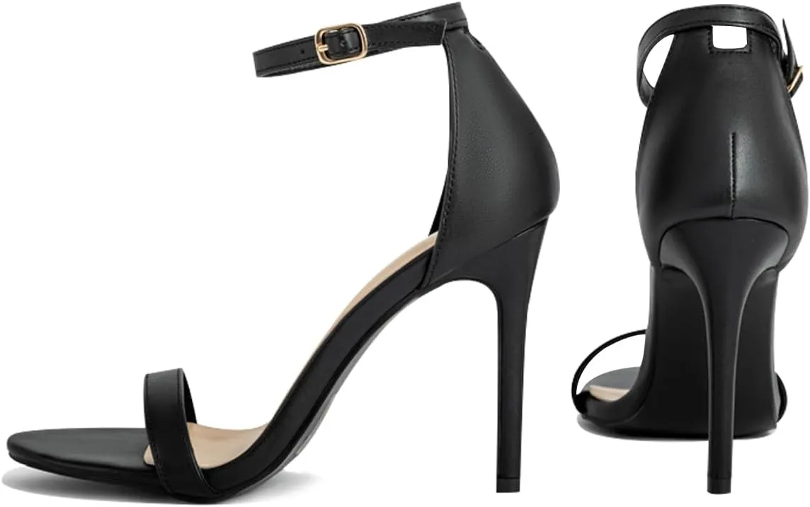 Women's Heeled Sandals Classic Open Toe Stiletto High Heels for Party Wedding Work Women Dress Shoes