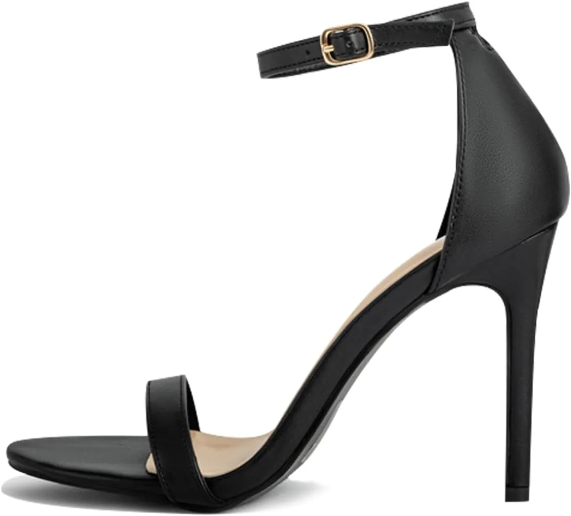 Women's Heeled Sandals Classic Open Toe Stiletto High Heels for Party Wedding Work Women Dress Shoes