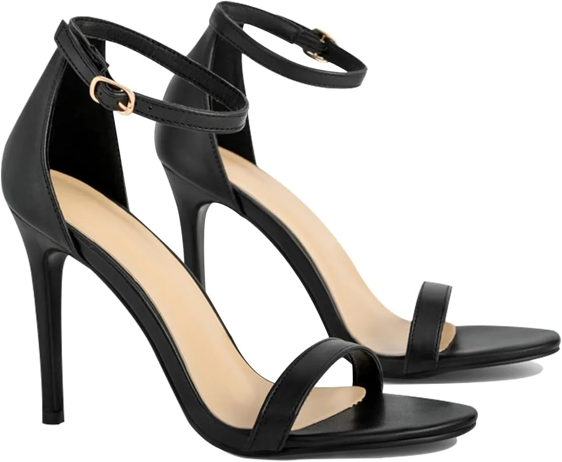 Women's Heeled Sandals Classic Open Toe Stiletto High Heels for Party Wedding Work Women Dress Shoes