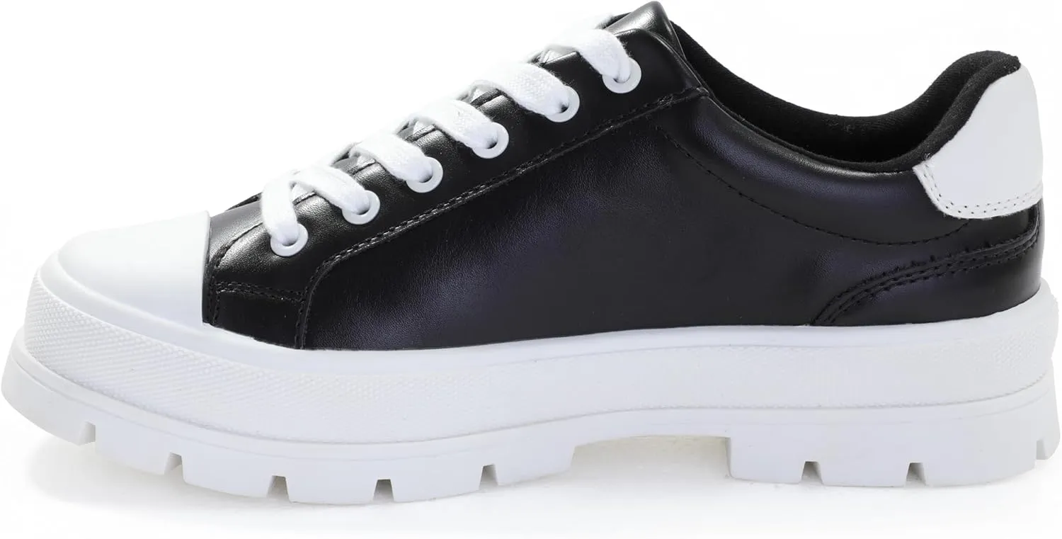 Women's Lace Up Sneaker, Classic Trendy Fashion Canvas Shoes 2305-2306-2307