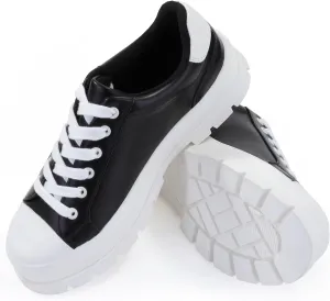 Women's Lace Up Sneaker, Classic Trendy Fashion Canvas Shoes 2305-2306-2307